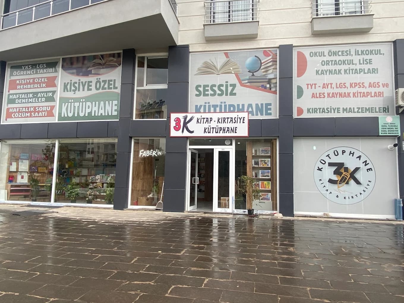 3K Kırtasiye mağazasından görünüm
